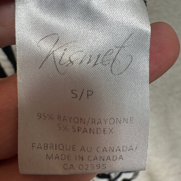 Kismet T-Shirt Dress Womens Size Small Black White Striped Long Sleeve Goth - Picture 3 of 7